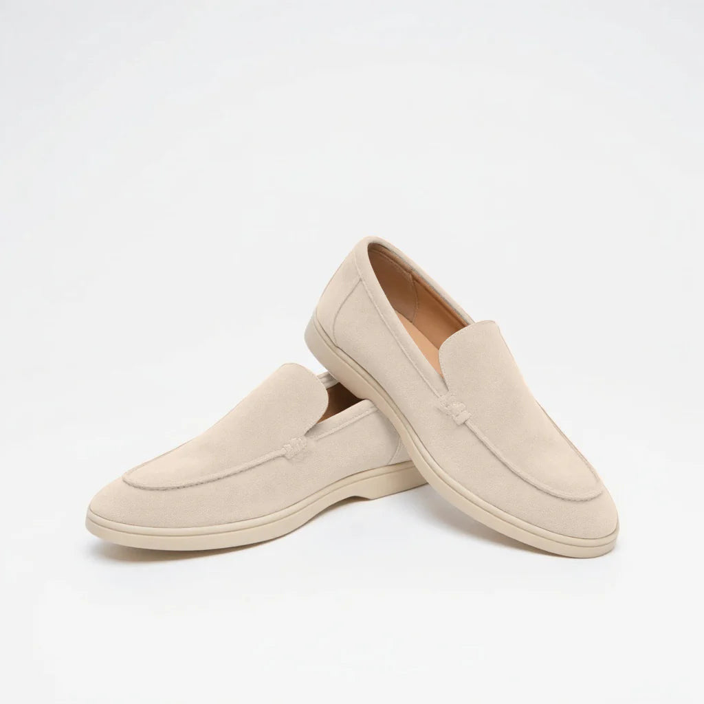 Chocolate Brown Suede MONACO Loafers - Classic Elegance