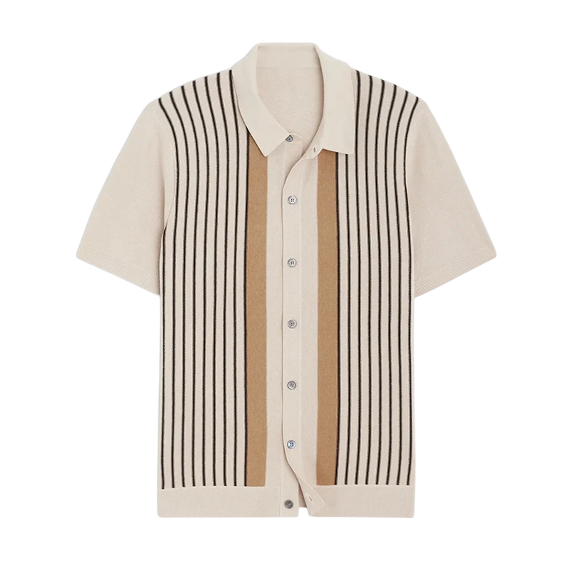ST BARTH Knitted Polo T-Shirt