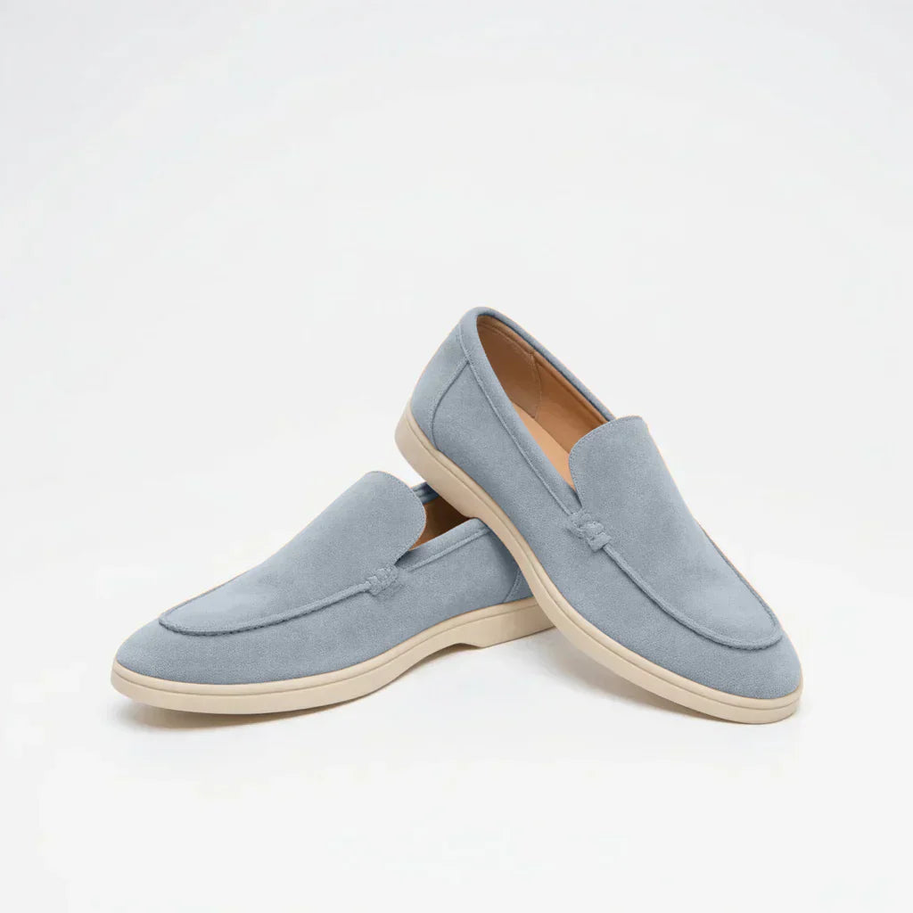 Chocolate Brown Suede MONACO Loafers - Classic Elegance