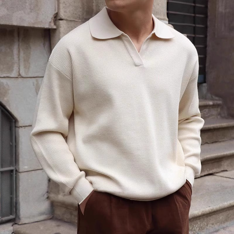 BUSAN Vintage V-Neck Polo