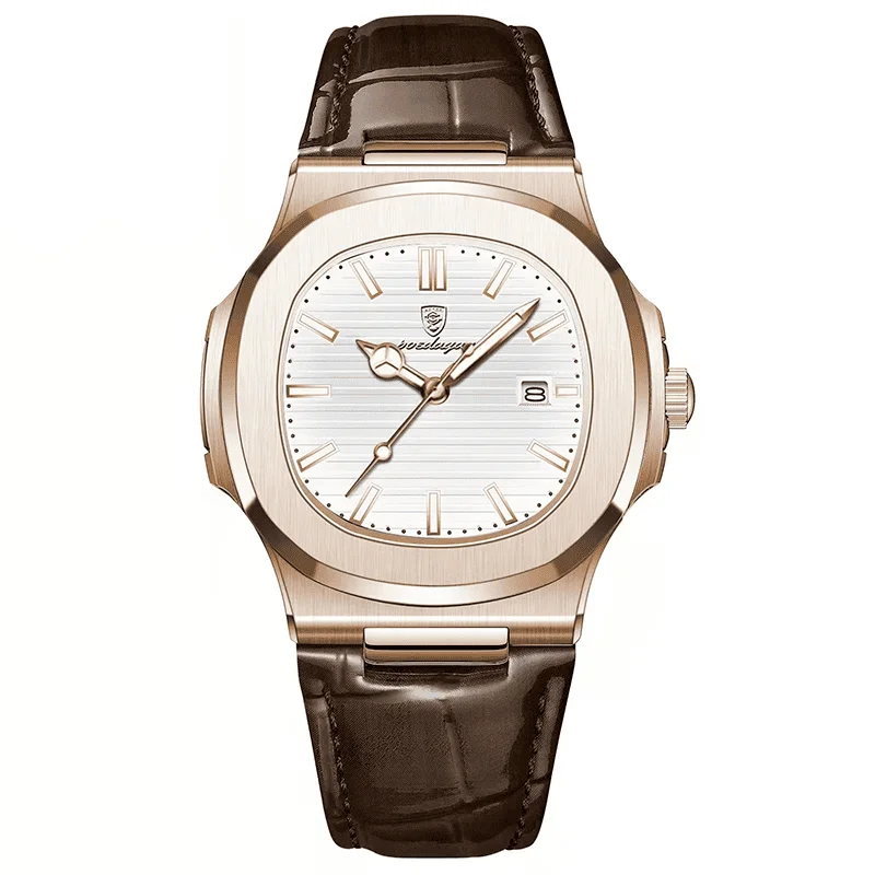 Genuine Leather Nautilus Watch for Men
